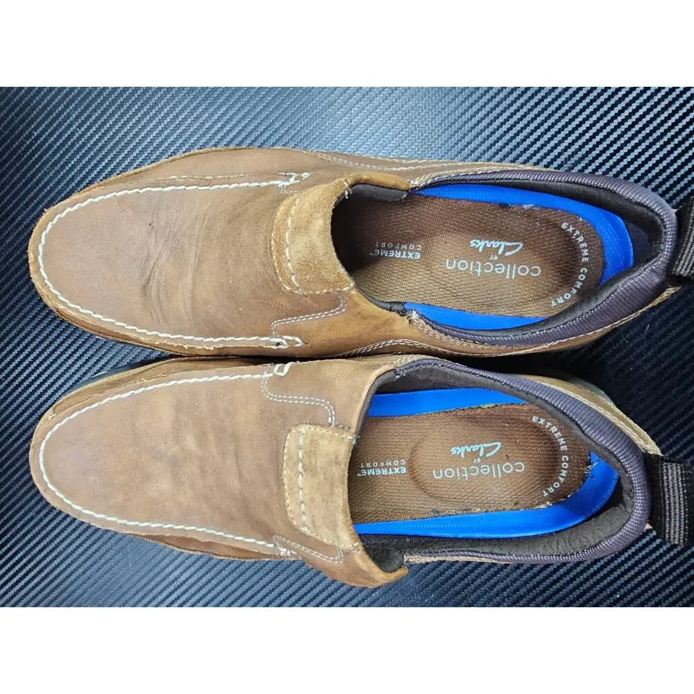 Mens Dockers Brown Slip on Shoes Size 9M